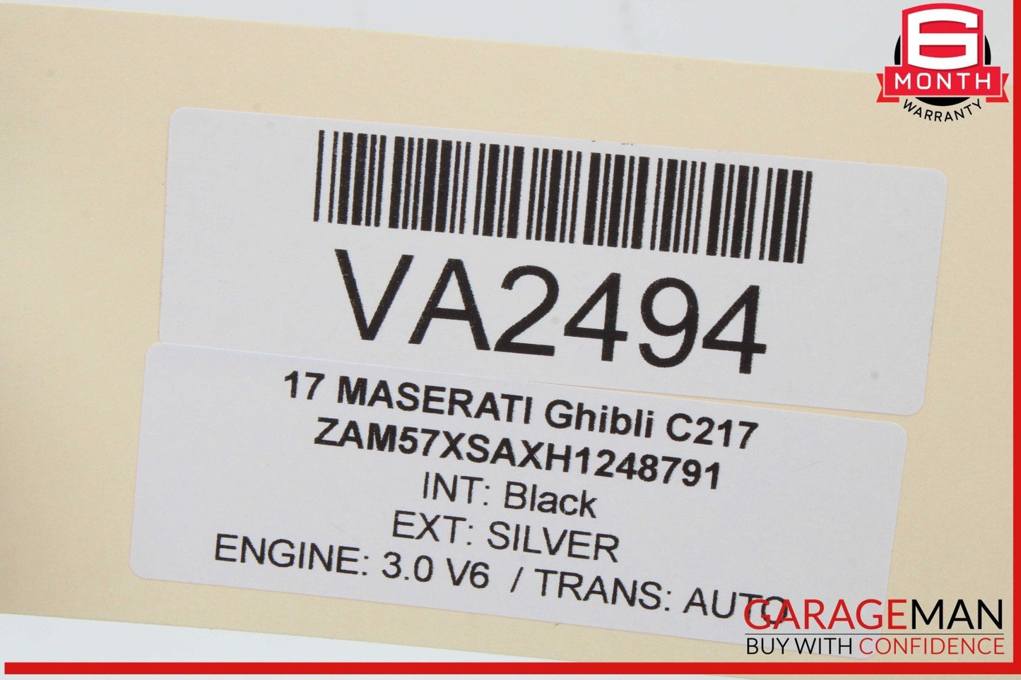 14-17 Maserati Ghibli Rear Trunk Lid Lock Latch Actuator Motor 670037458 OEM