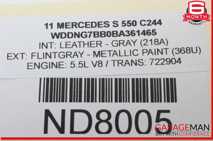 07-14 Mercedes W221 S550 S400 Electronic Parking Button Switch 2215401445 OEM