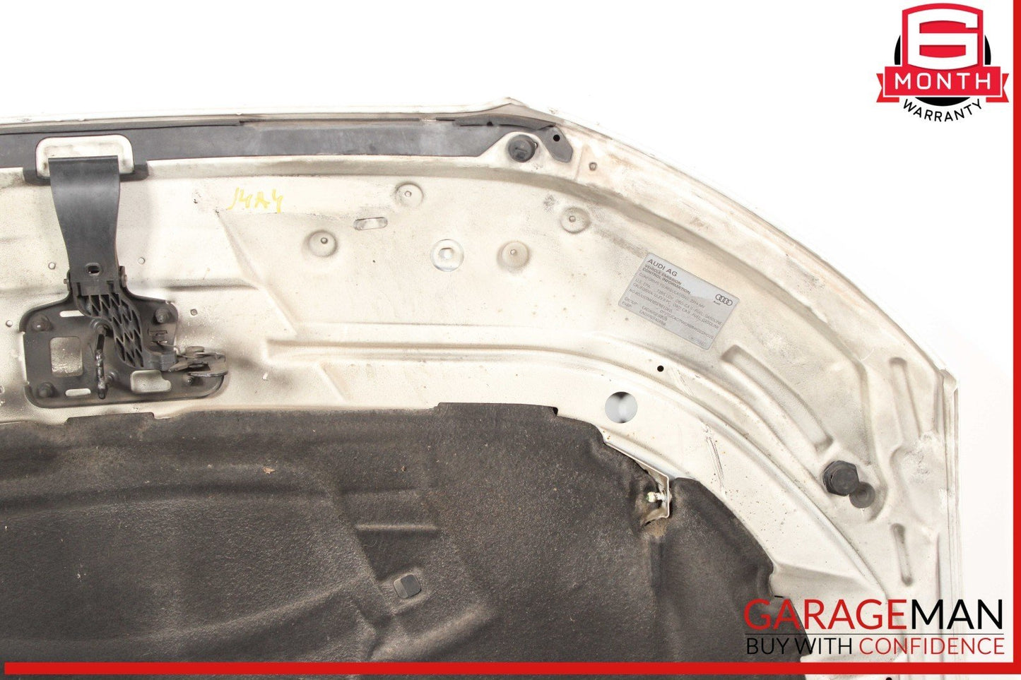 09-16 Audi A4 S4 Front Hood Shell Bonnet Panel White OEM