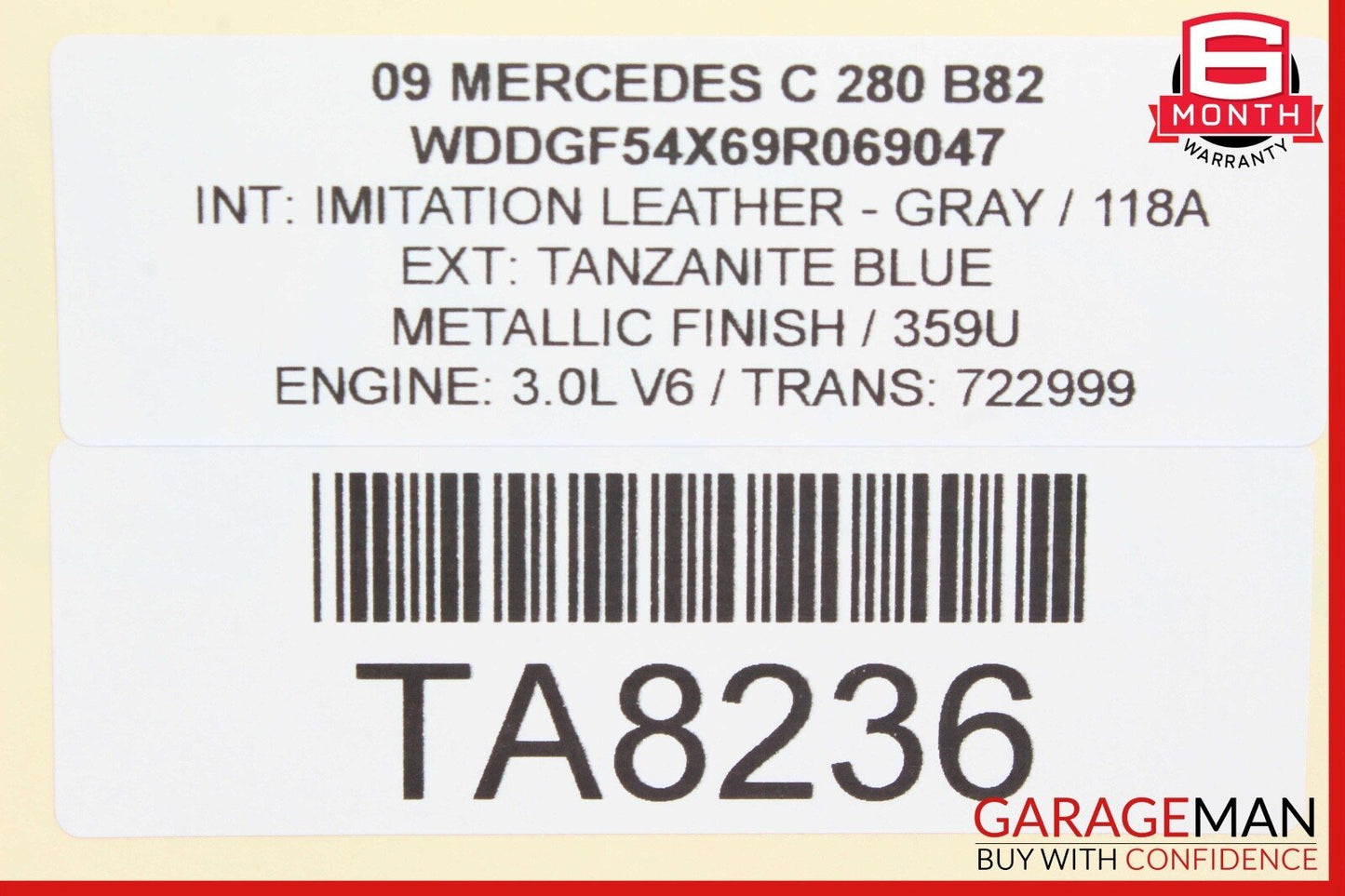 08-14 Mercedes W204 C280 Front Right Passenger Side Door Control Module Unit OEM
