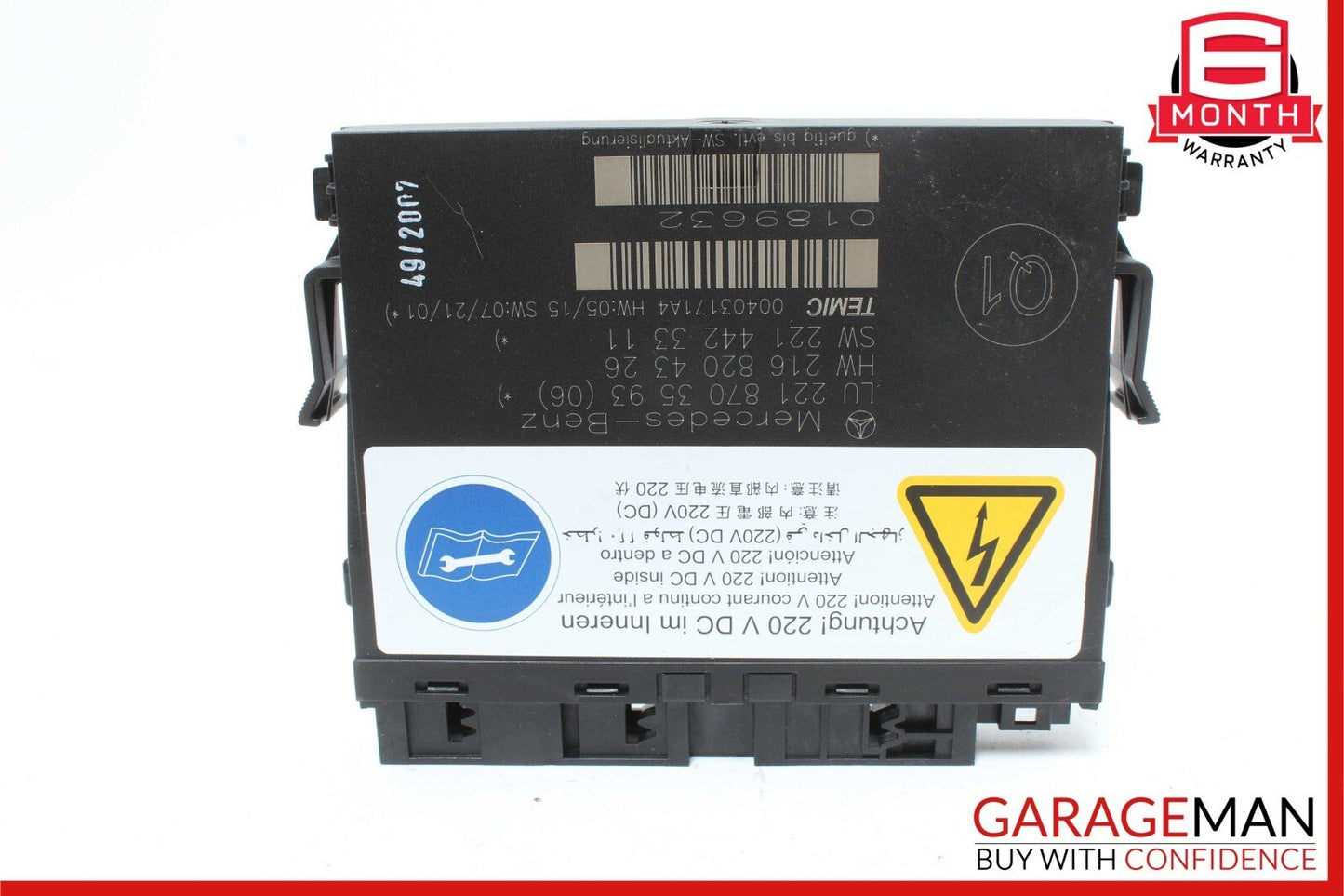 07-10 Mercedes W221 S550 4MATIC Front Left Seat Contour Control Module OEM