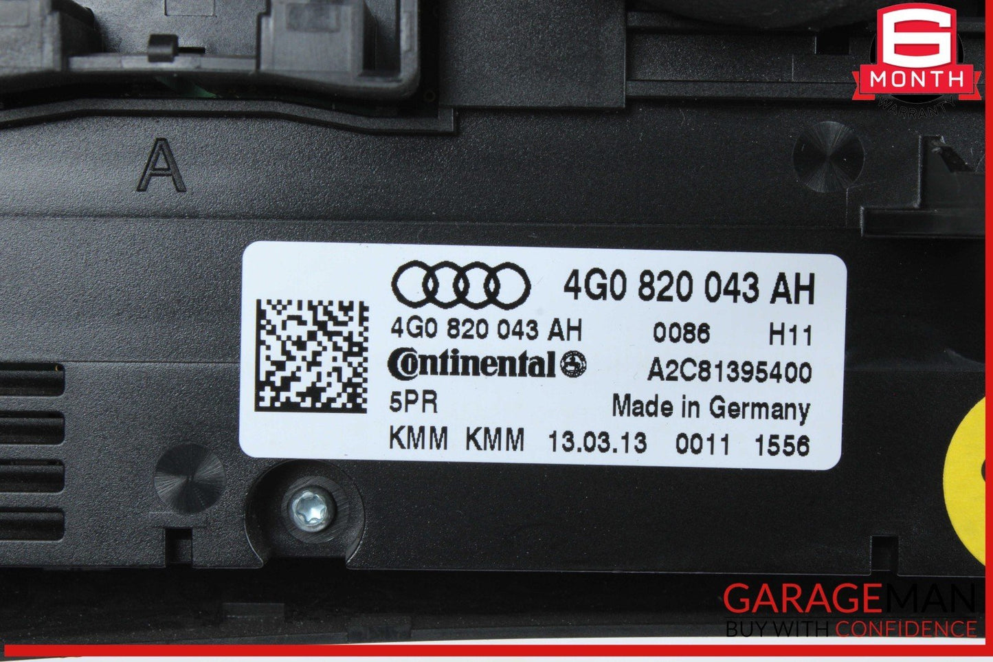12-18 Audi A7 A6 Front AC Air Conditioning Temperature Climate Control Panel OEM