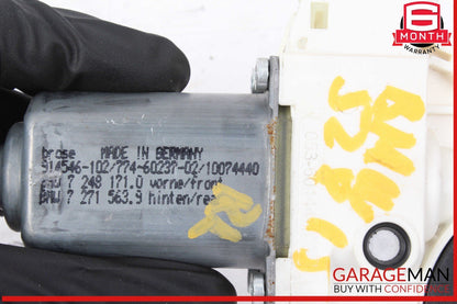 11-16 BMW 528i 535i 550i F10 Rear Left Driver Side Window Regulator Motor OEM