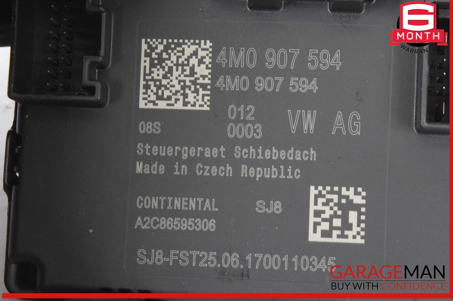17-24 Audi A4 Allroad Sunroof Window Glass Control Module Unit 4M0907594A OEM