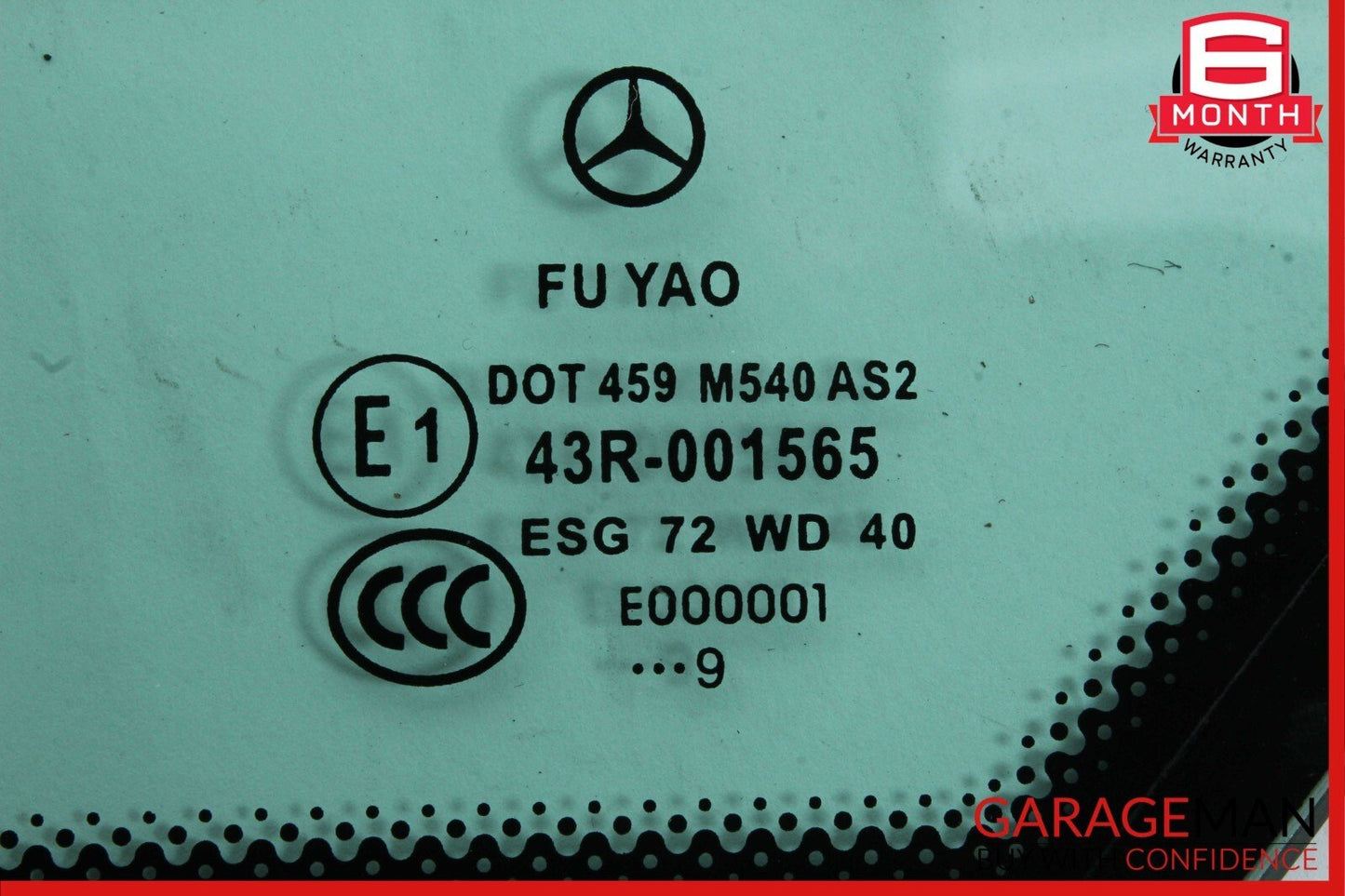 10-13 Mercedes W212 E350 E550 Coupe Rear Right Side Quarter Window Glass OEM