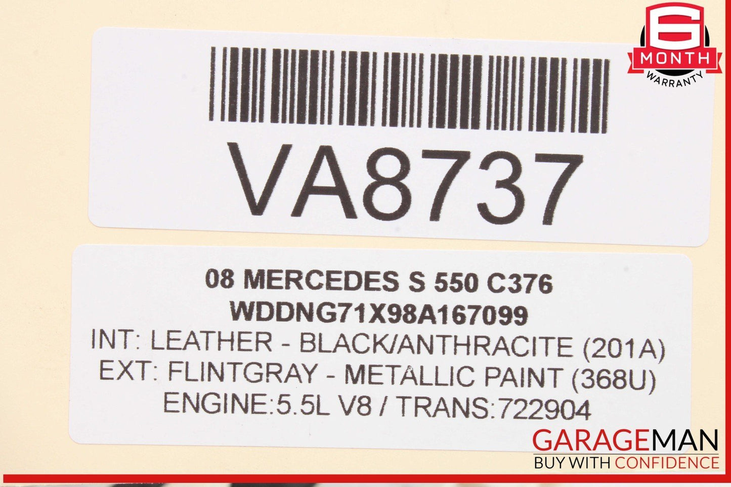 07-13 Mercedes W221 S550 S400 Front Right Side Door Lock Latch Actuator OEM