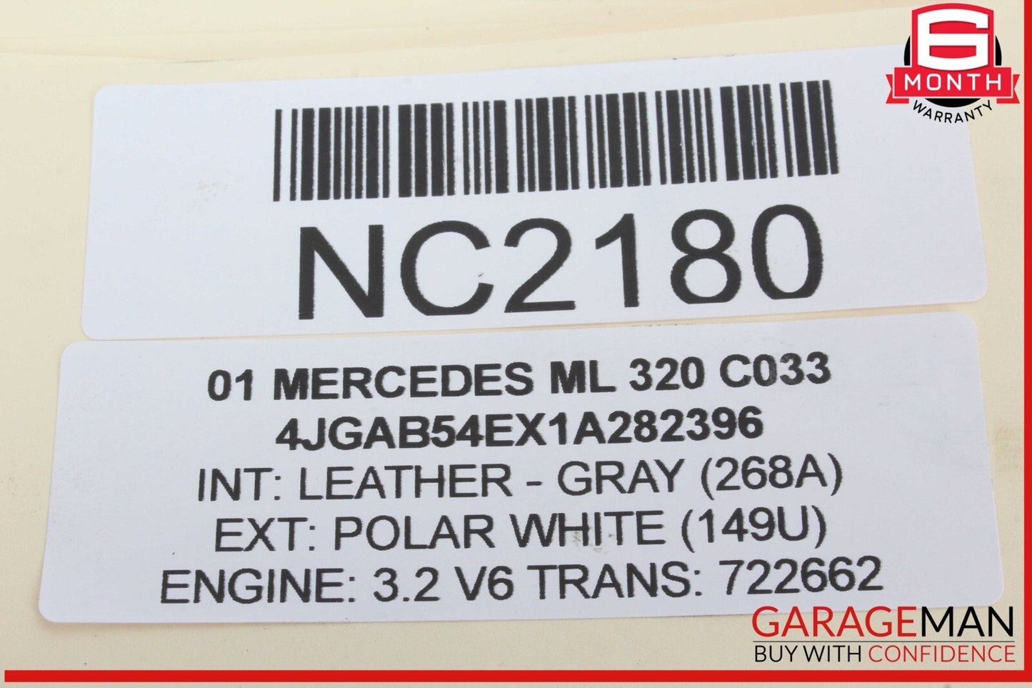 98-05 Mercedes W163 ML320 ML430 Dashboard A/C AC Air Vent Left Driver Black OEM