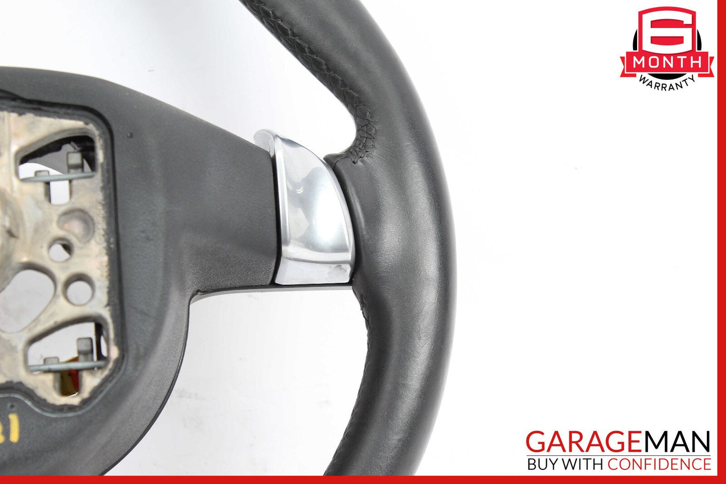 11-14 Porsche Cayenne 958 S Steering Wheel w/ Paddle Shifters Black OEM