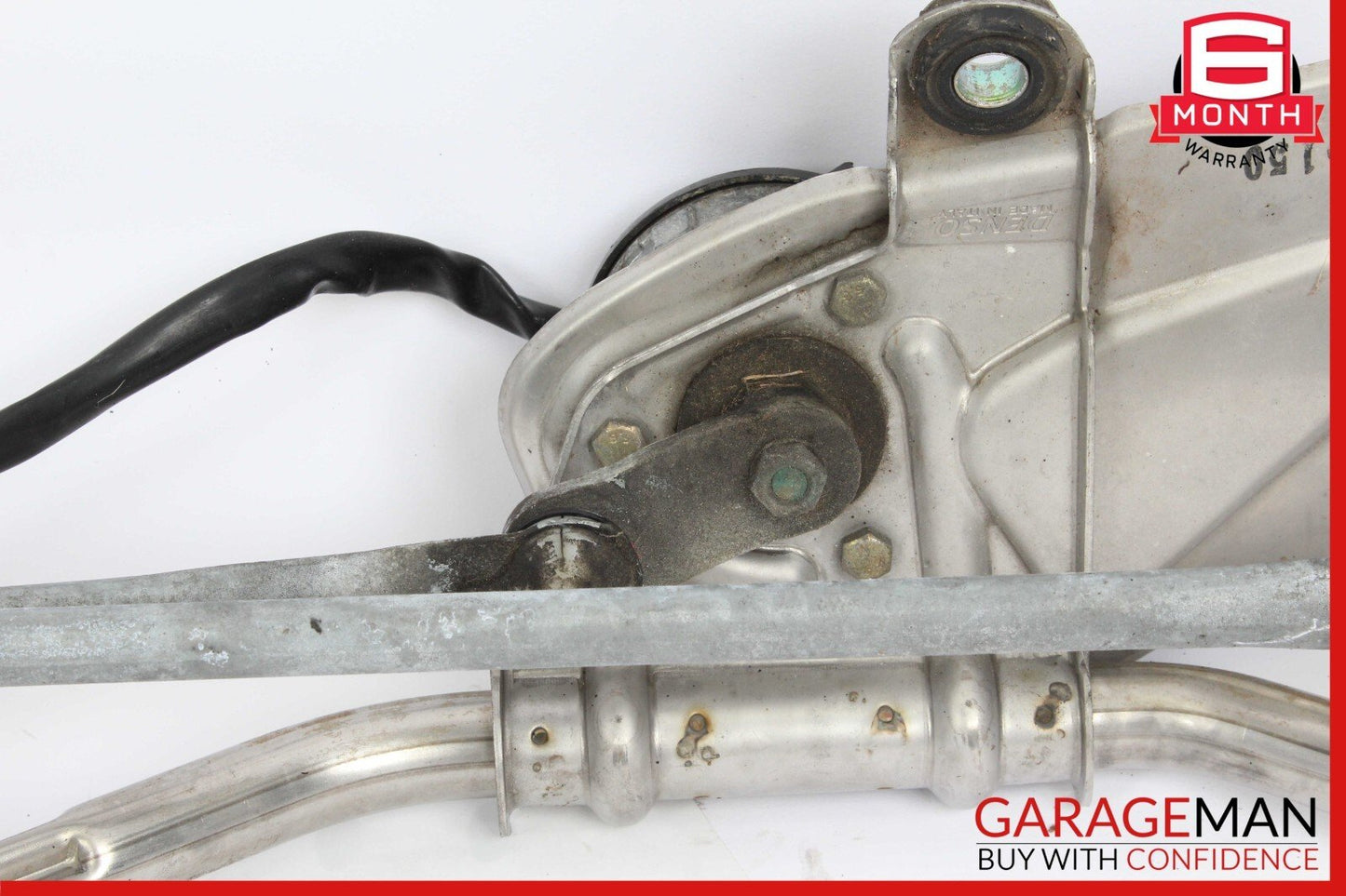 03-13 Maserati Quattroporte M139 Front Windshield Wiper Linkage Arm w/ Motor OEM