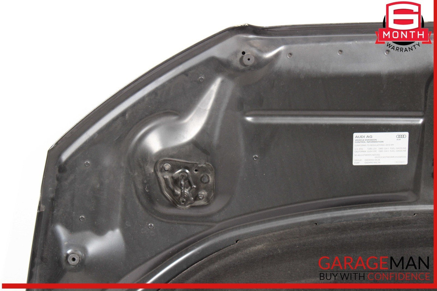 12-18 Audi A6 S6 Front Bonnet Hood Shell Cover Panel Assembly Black OEM