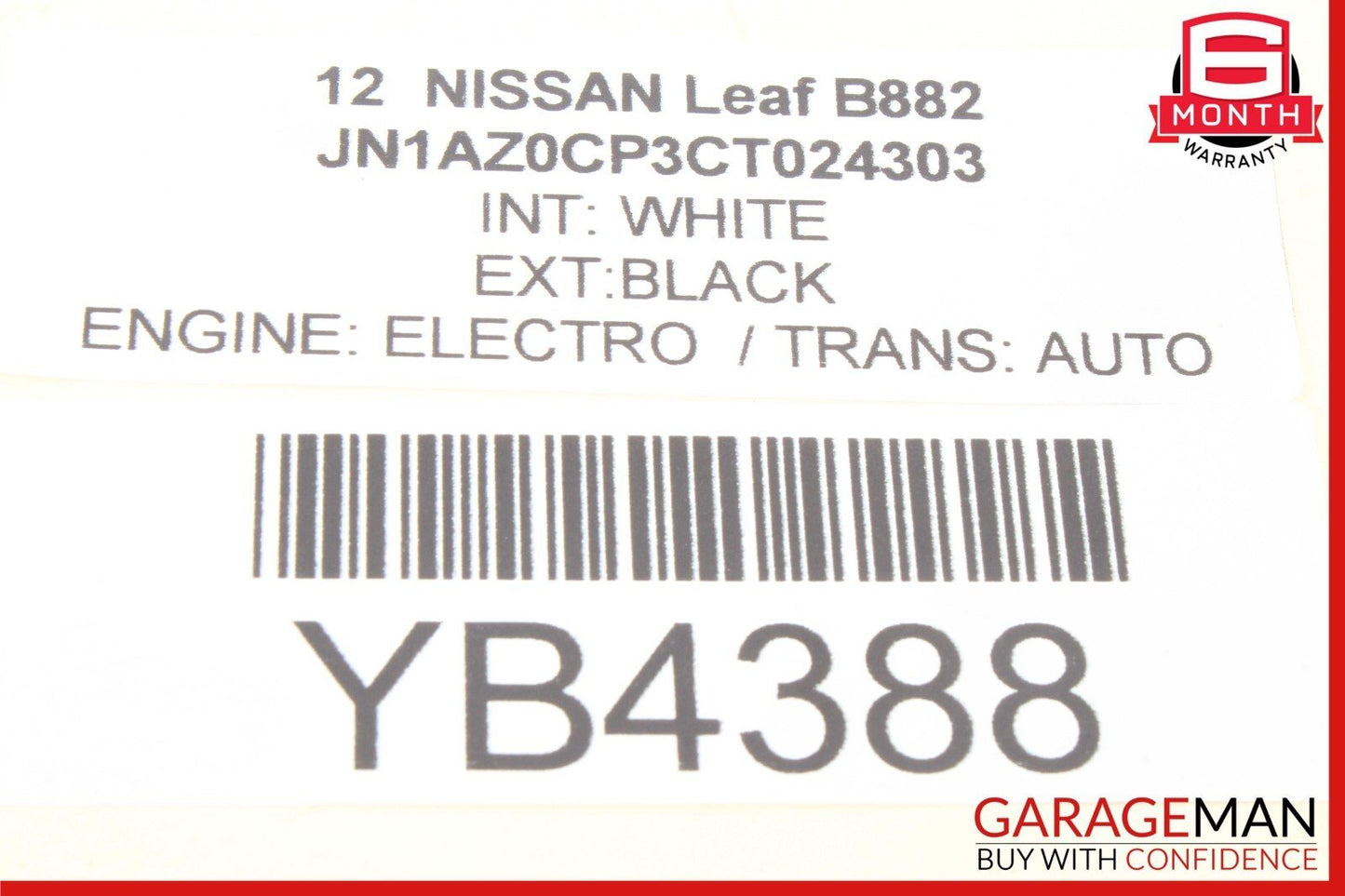 11-12 Nissan Leaf Front Right Passenger Side Lower Control Arm 54500-5SN1A OEM