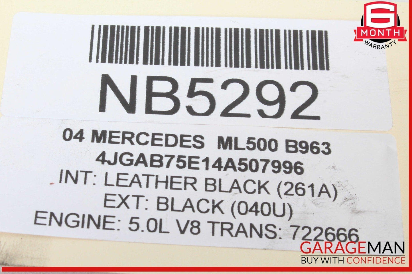 03-09 Mercedes W163 ML500 E320 E500 AC A/C Air Conditioning Compressor Pump OEM