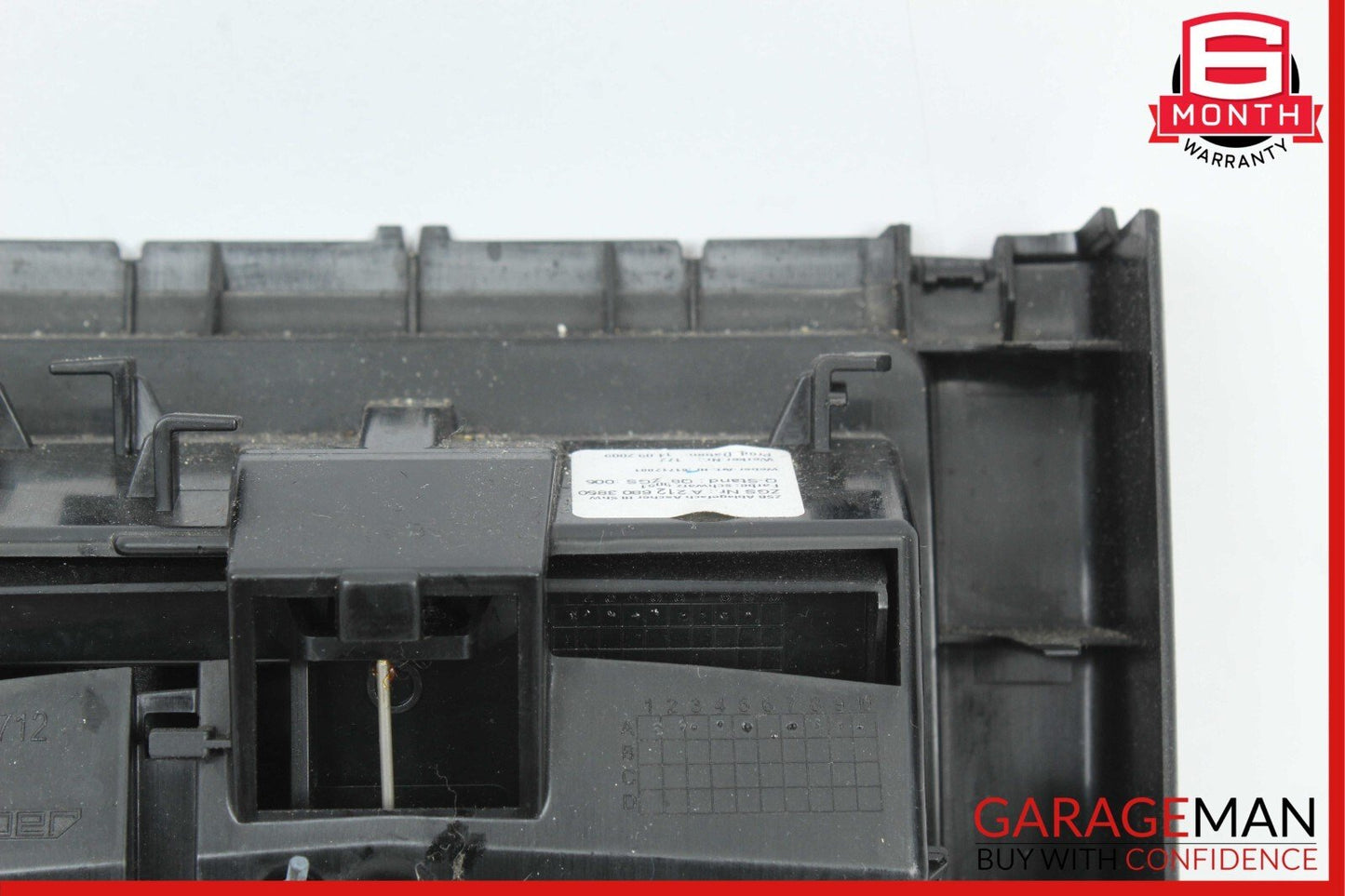 10-16 Mercedes W212 E350 E63 AMG Rear Center Console Ash Tray Compartment Black