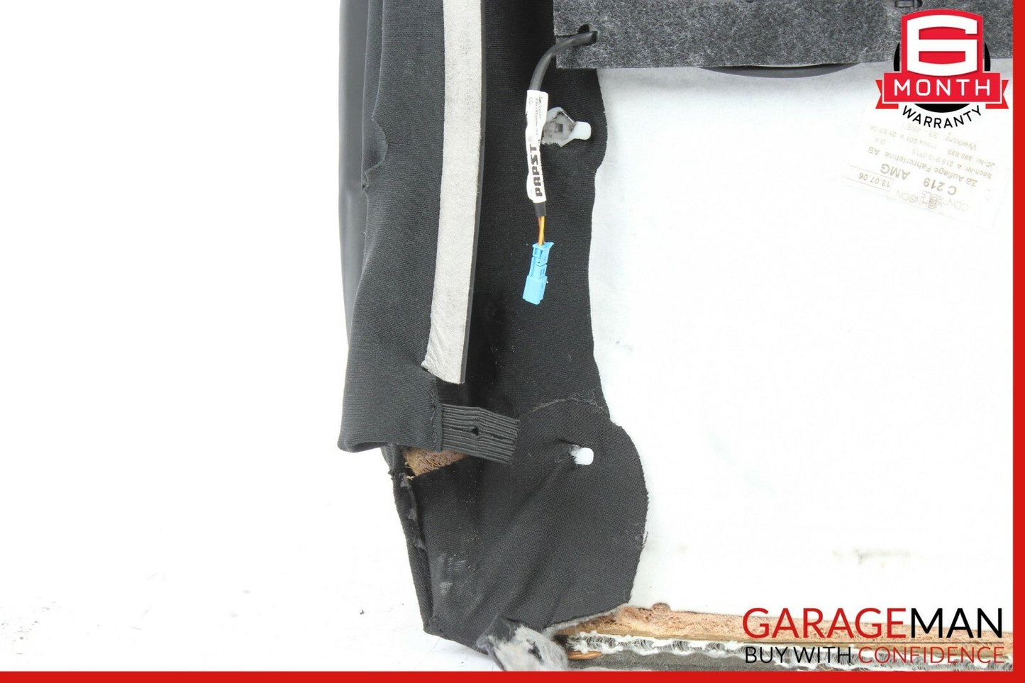 06-11 Mercedes W219 CLS63 AMG Front  Left Top Upper Seat Cushion Black OEM