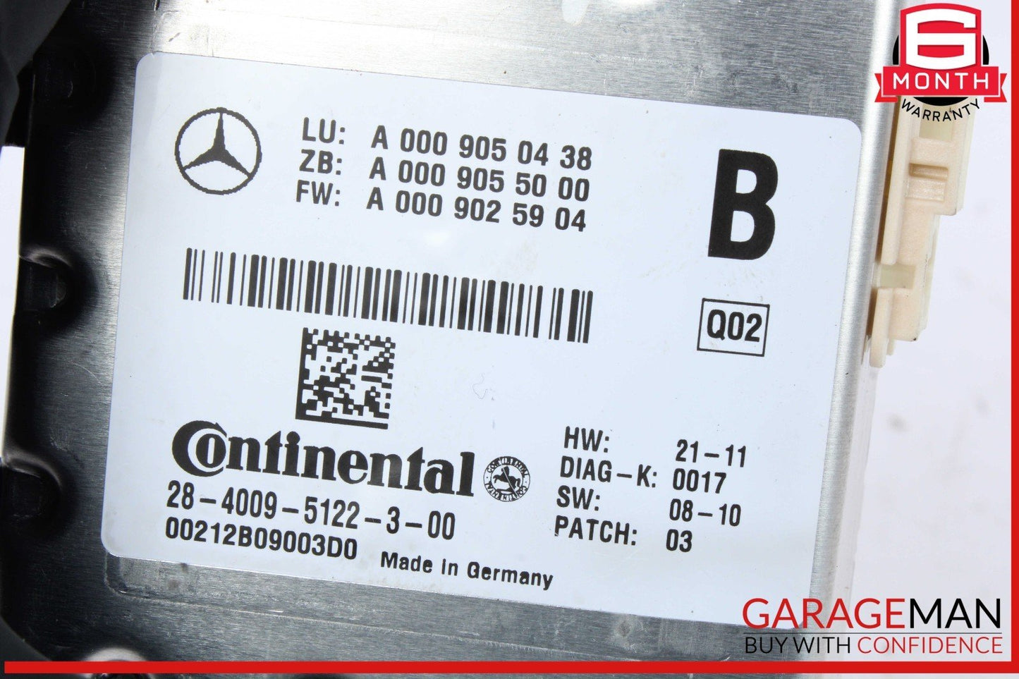 10-16 Mercedes W204 C250 C300 Active Lane Assist Front Camera 0009050438 OEM