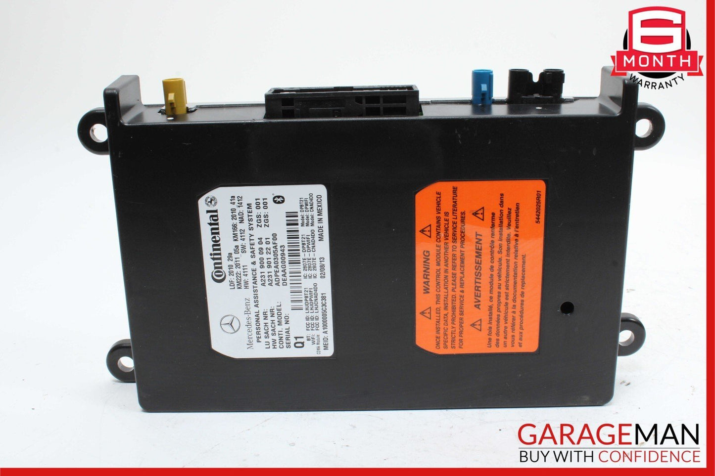 12-20 Mercedes GLK350 SL400 C250 Communication Control Module Unit