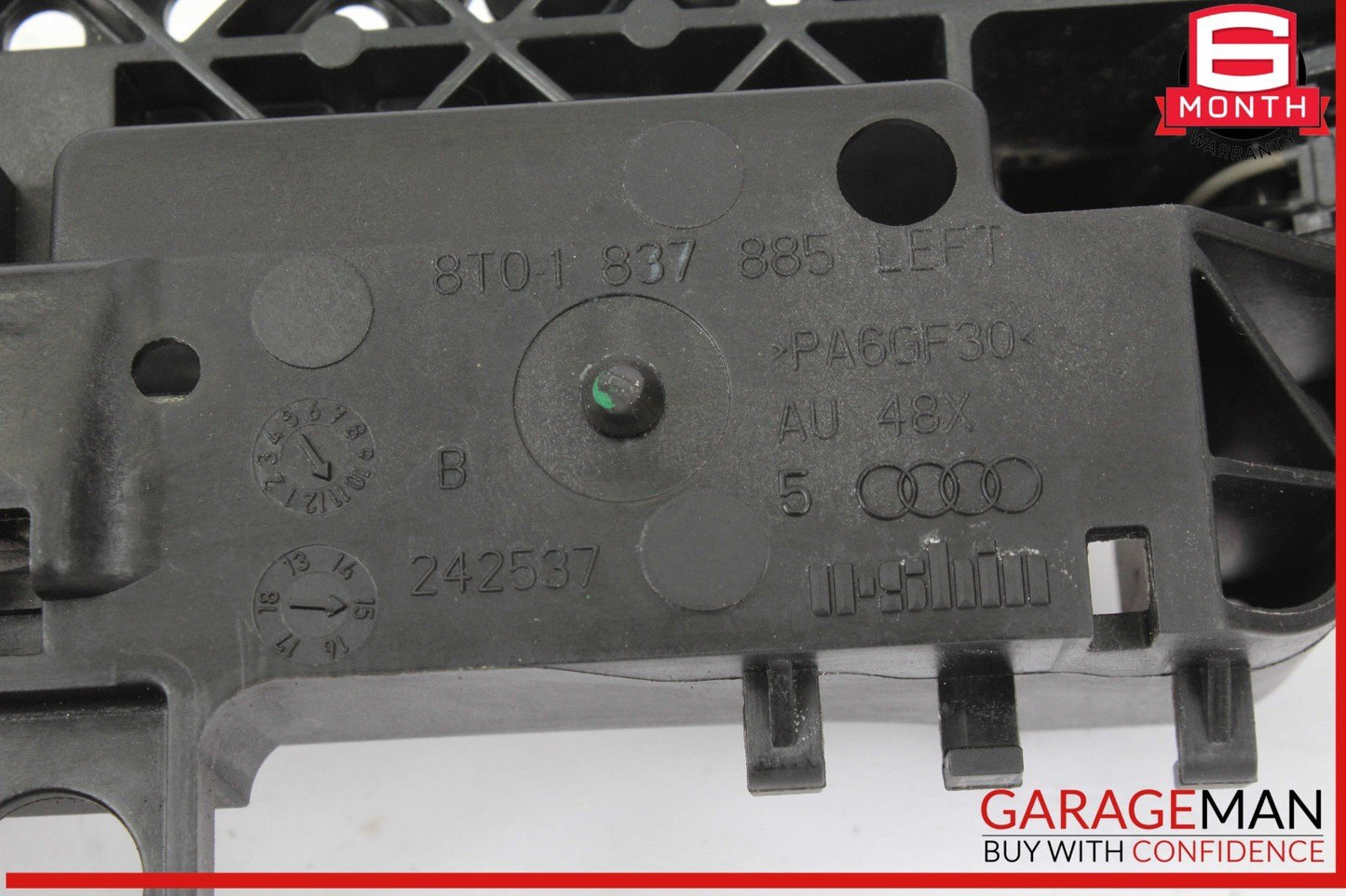 14-17 Audi SQ5 Rear Left Driver Side Exterior Door Handle Gray OEM