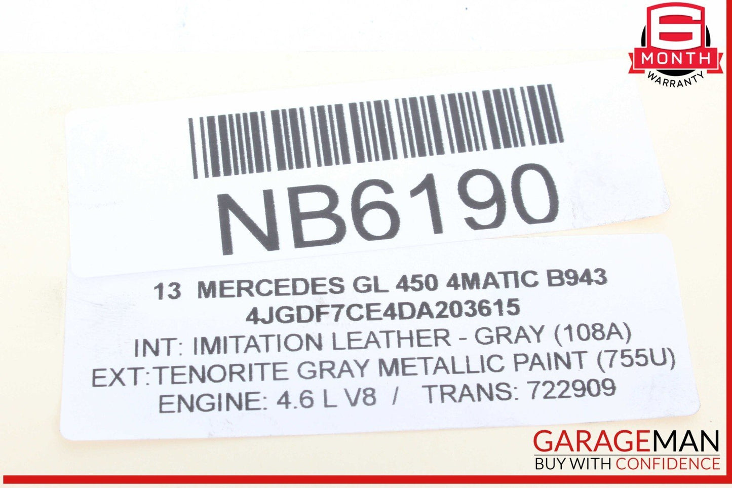 12-18 Mercedes X166 GL450 4MATIC Front Right/Left Engine Timing Chain Plate
