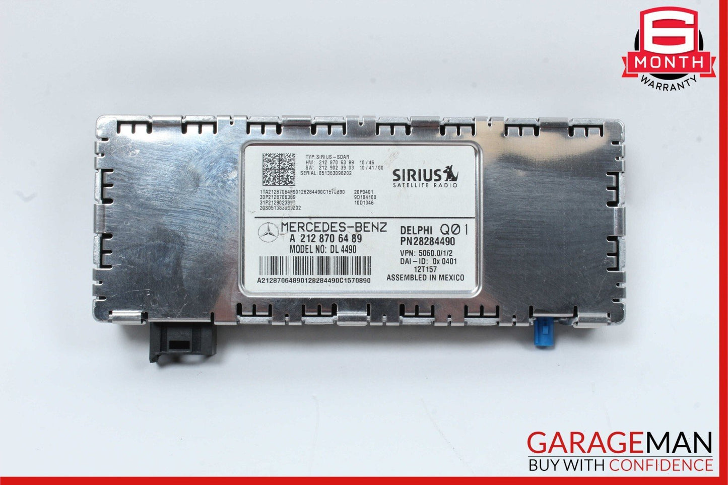 12-14 Mercedes C250 CLS500 SLK350 Sirius Satellite Radio Receiver Control Module