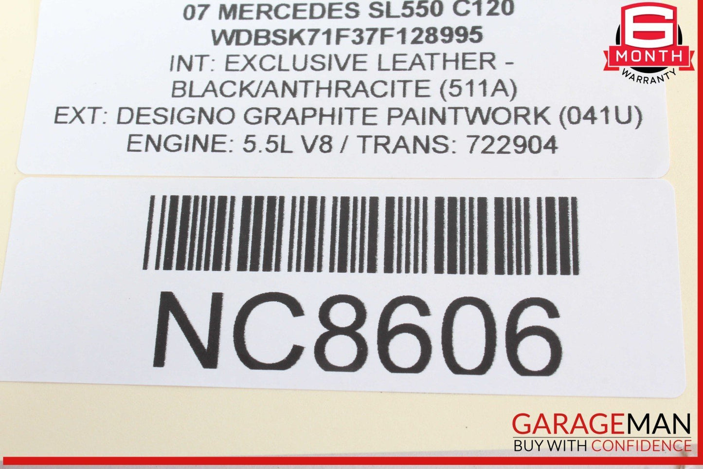 03-12 Mercedes R230 SL550 SL55 AMG Front Left Door Control Module 2308205726 OEM