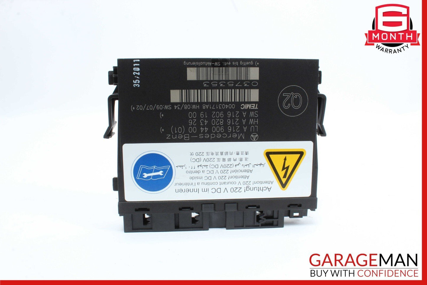 10-14 Mercedes W211 S65 AMG Front Left or Right Seat Contour Control Module OEM