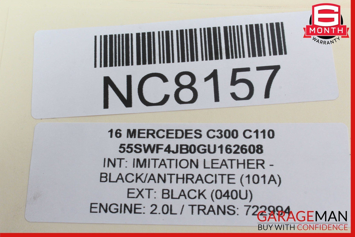 16-23 Mercedes W205 C300 Transmission Oil Cooler 0995001900 OEM
