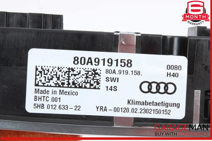 18-25 Audi Q5 Rear Center Console Heater Temperature Climate Control Panel OEM