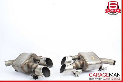 14-17 Maserati Ghibli Rear Right & Left Side Exhaust Muffler Tip OEM