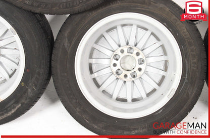 85-93 Mercedes W201 190E 190D Wheel Tire Rim Set of 4 Pc R15 OEM