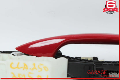 14-19 Mercedes W117 CLA250 Rear Left Exterior Door Handle Keyless Go Red OEM