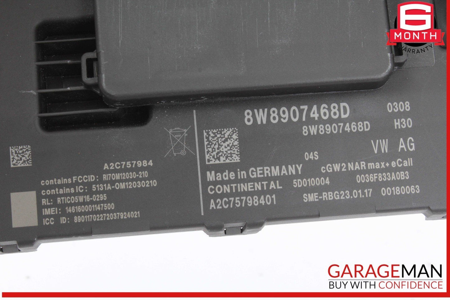 17-24 Audi S5 RS5 Q7 Network Gateway Display Control Module Unit 8W8907468D OEM