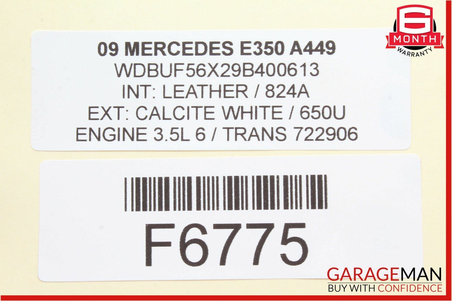 06-09 Mercedes W219 CLS500 E350 CLK350 Front Right Side Foglight Fog Light Lamp