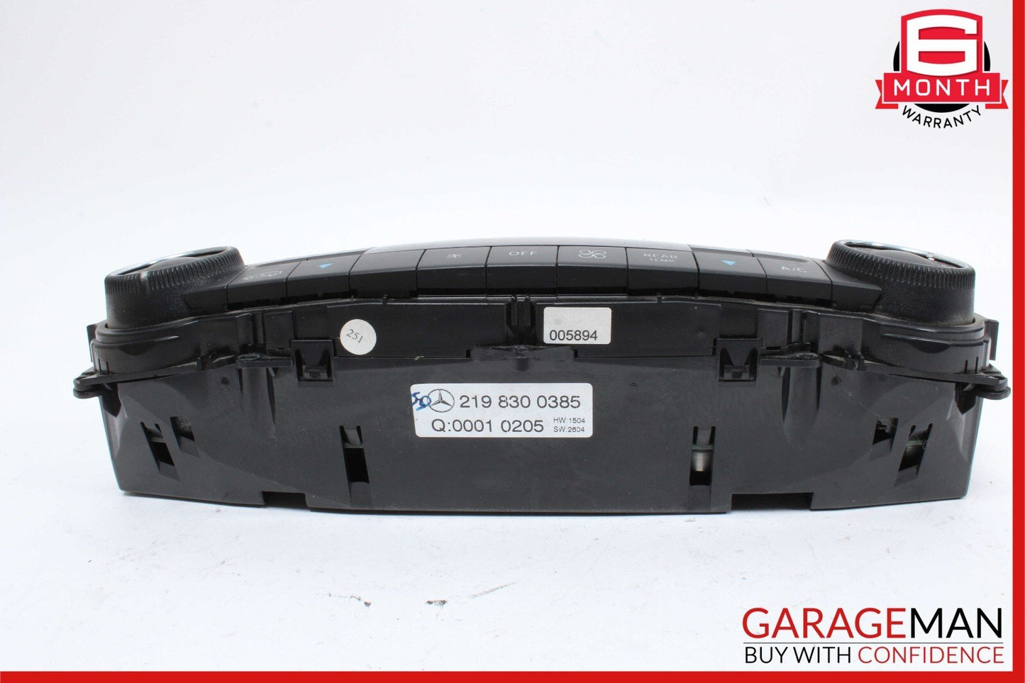 06-11 Mercedes W219 CLS500 CLS55 AMG A/C AC Temp Heater Climate Control Unit OEM