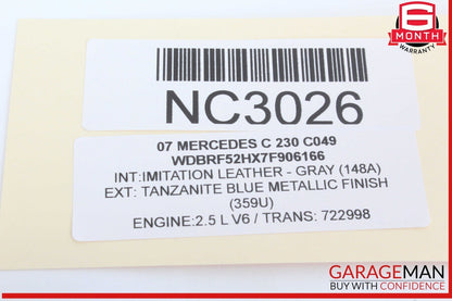 01-07 Mercedes W203 C230 C350 Rear Left Side Door Control Module 2038202185 OEM