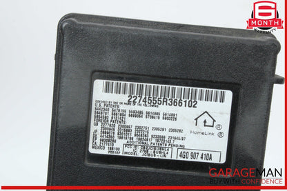 13-16 Audi A4 Homelink Garage Door Opener Control Module Unit 4G0907410A OEM