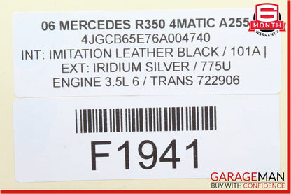 06-12 Mercedes W164 ML350 R350 GL450 Front Right Passenger Seat Control Switch