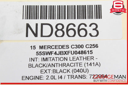 15-18 Mercedes W205 C300 C400 Master Cylinder Power Brake Booster w/ Reservoir