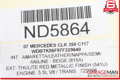06-09 Mercedes W209 CLK350 C230 C280 A/C Air Conditioning Compressor 0012305611