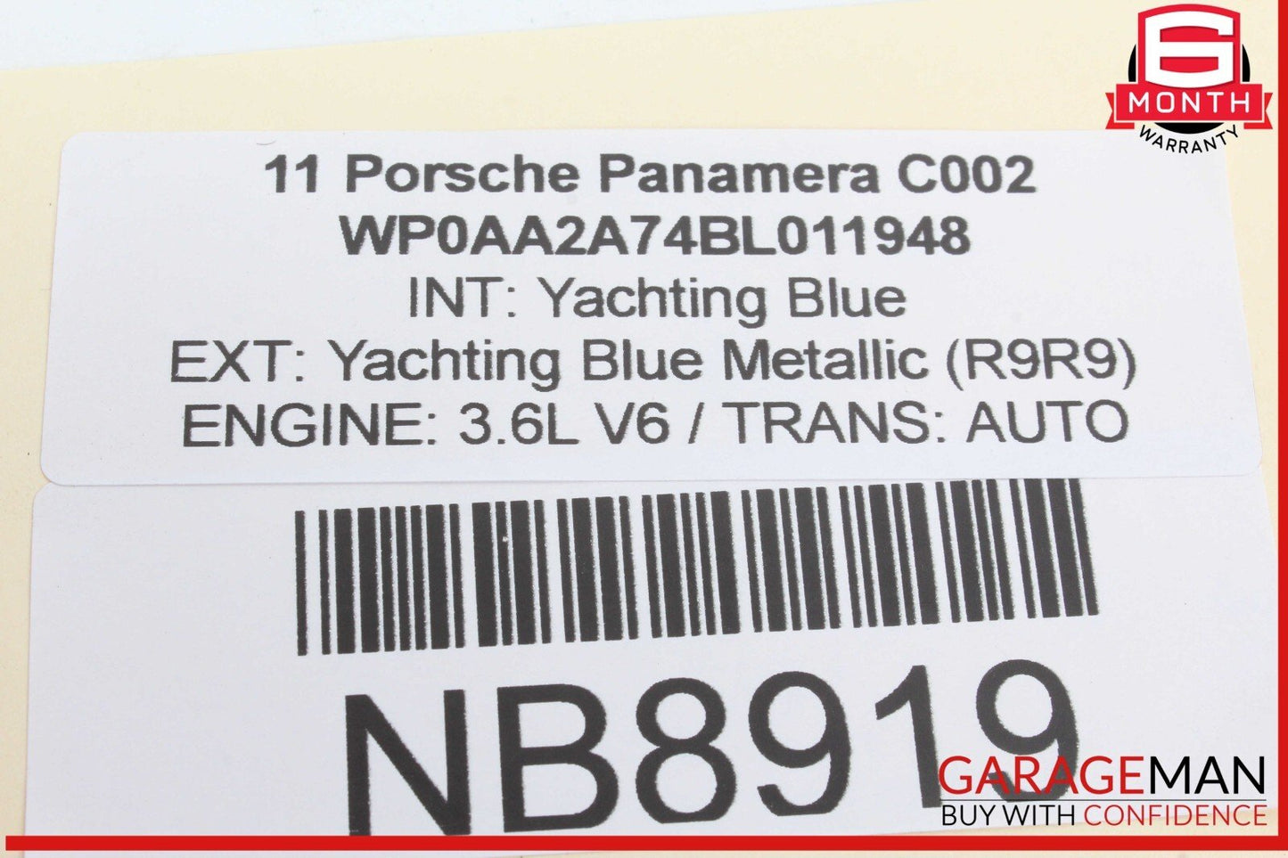 10-16 Porsche Panamera 970 Hand Parking Brake Control Module Unit OEM