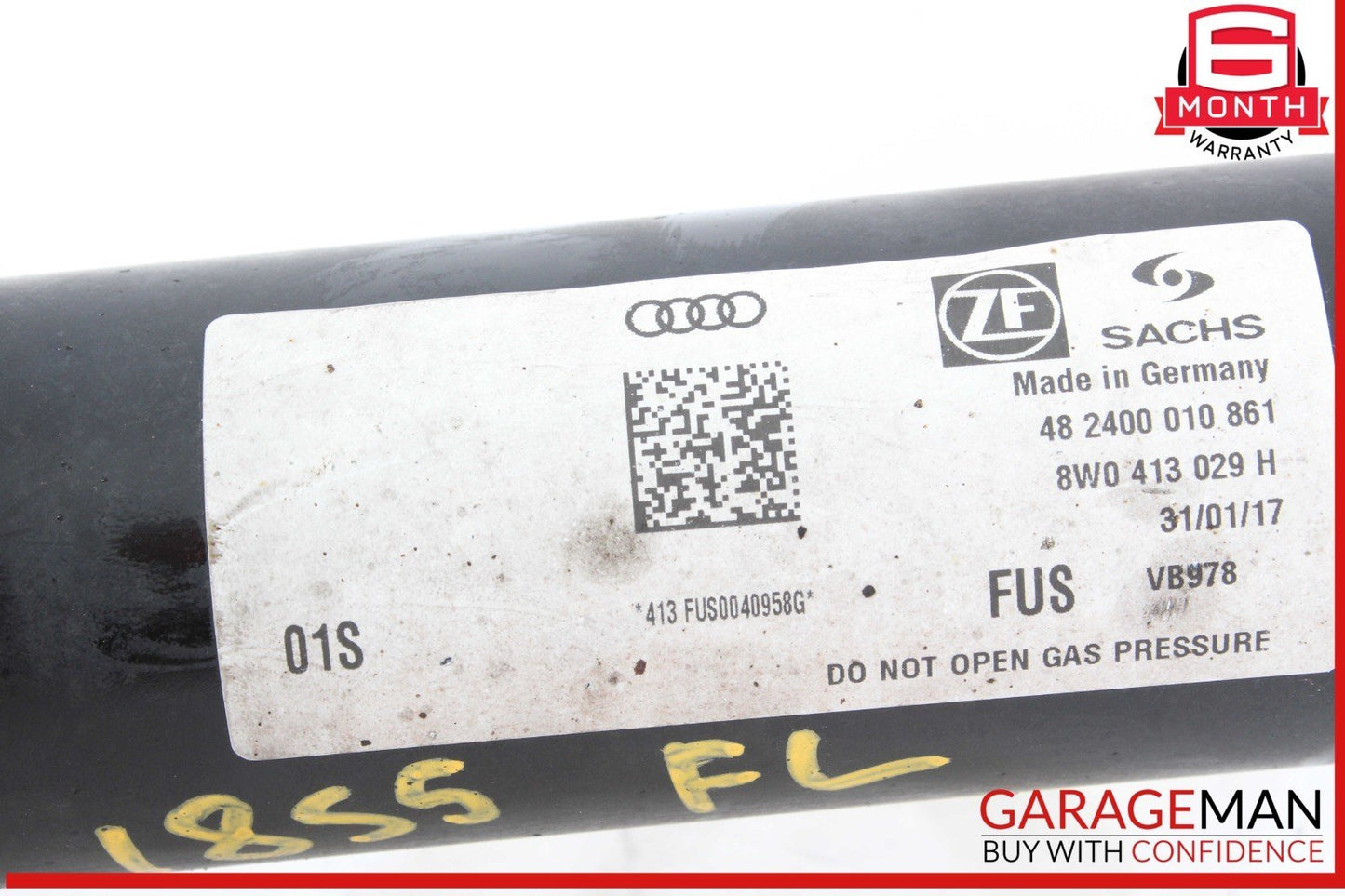 18-24 Audi S5 Front Left Driver Side Shock Strut Absorber Sachs 8W0413029H OEM