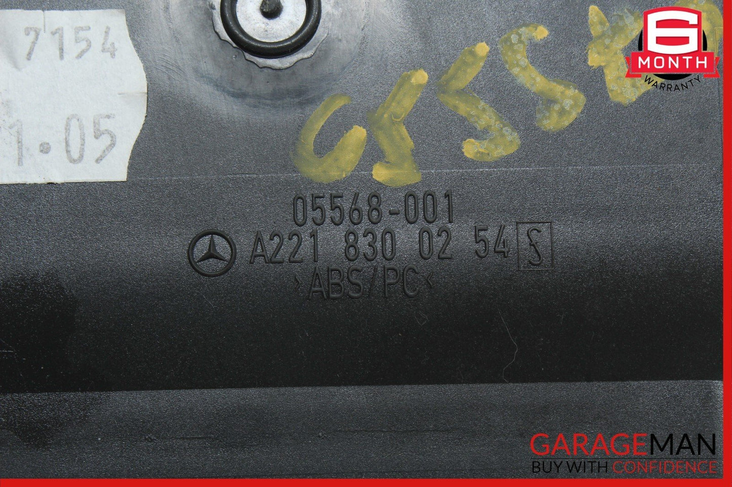 07-13 Mercedes W221 S550 CL550 Front Right Side Dash A/C Air Vent Trim Black OEM
