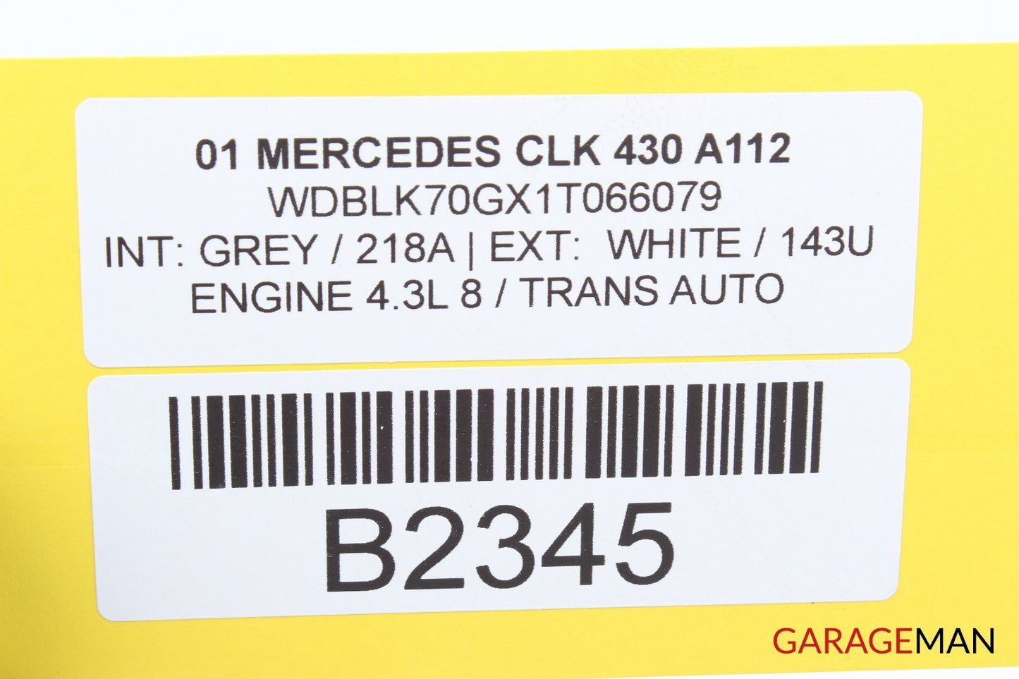 98-03 Mercedes W208 CLK320 CLK430 Upper Radiator Support Tie Bar Bracket A112