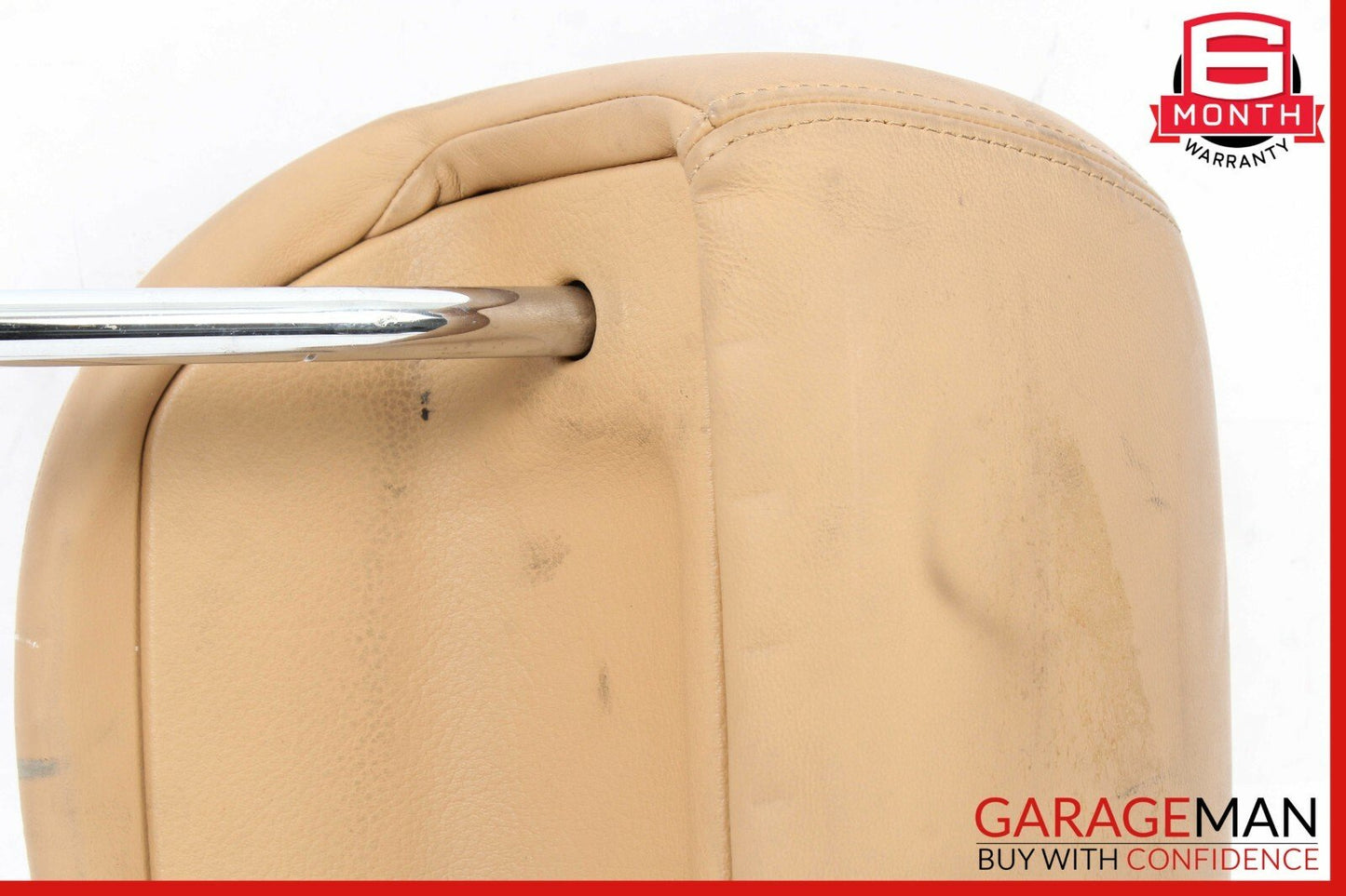 03-10 Porsche Cayenne 955 957 Rear Right Seat Headrest Head Rest Sand Beige
