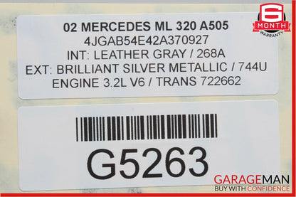 98-05 Mercedes W163 ML320 ML500 Rear Diff Differential Axle Carrier Assembly