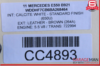 10-16 Mercedes W212 E550 Rear Left Spindle Knuckle Hub Bearing CV Shaft Assembly