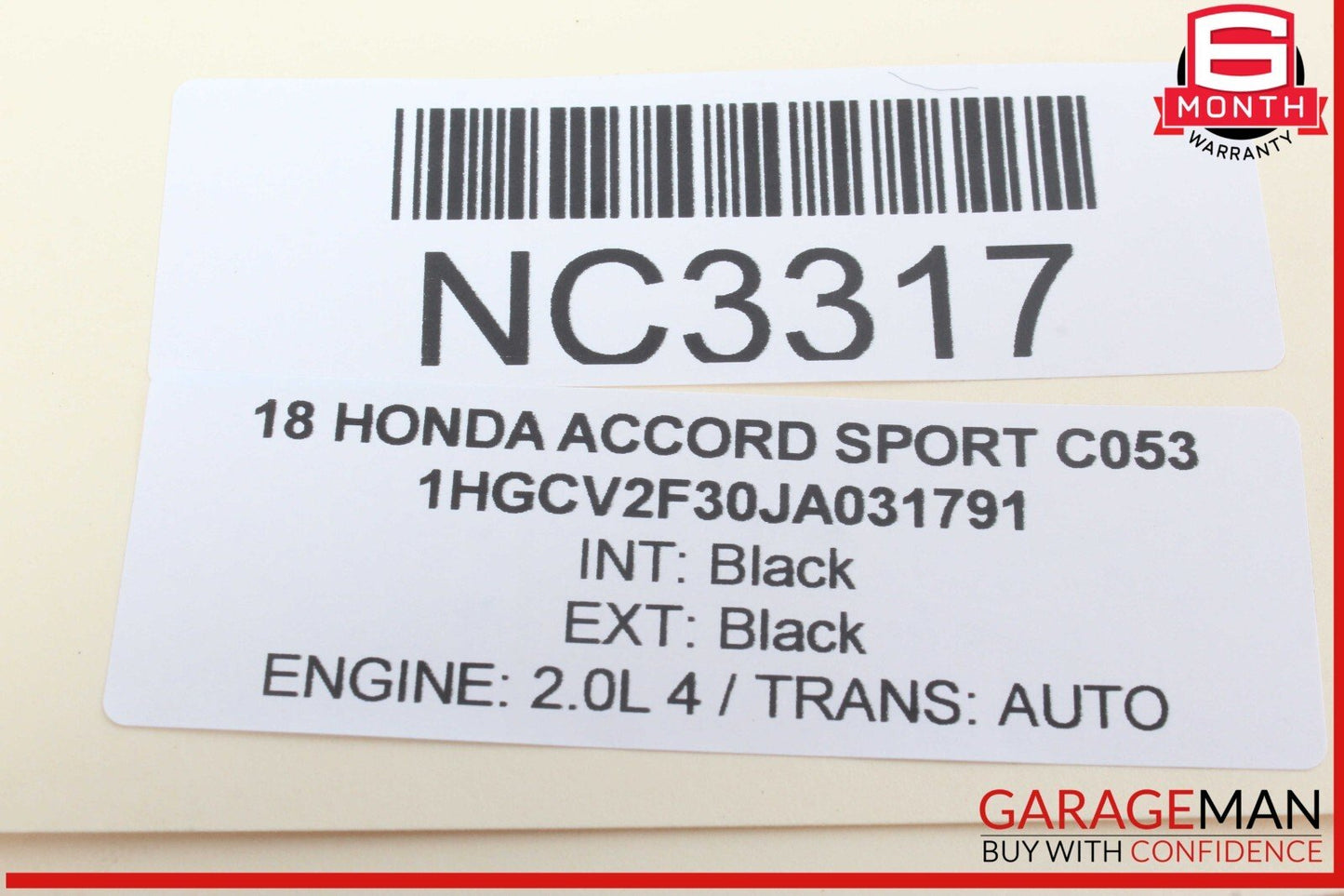 18-22 Honda Accord Sport Engine Ignition Start Stop Switch Button OEM