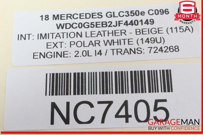 15-20 Mercedes X253 GLC350e Communication Computer Control Module Unit OEM