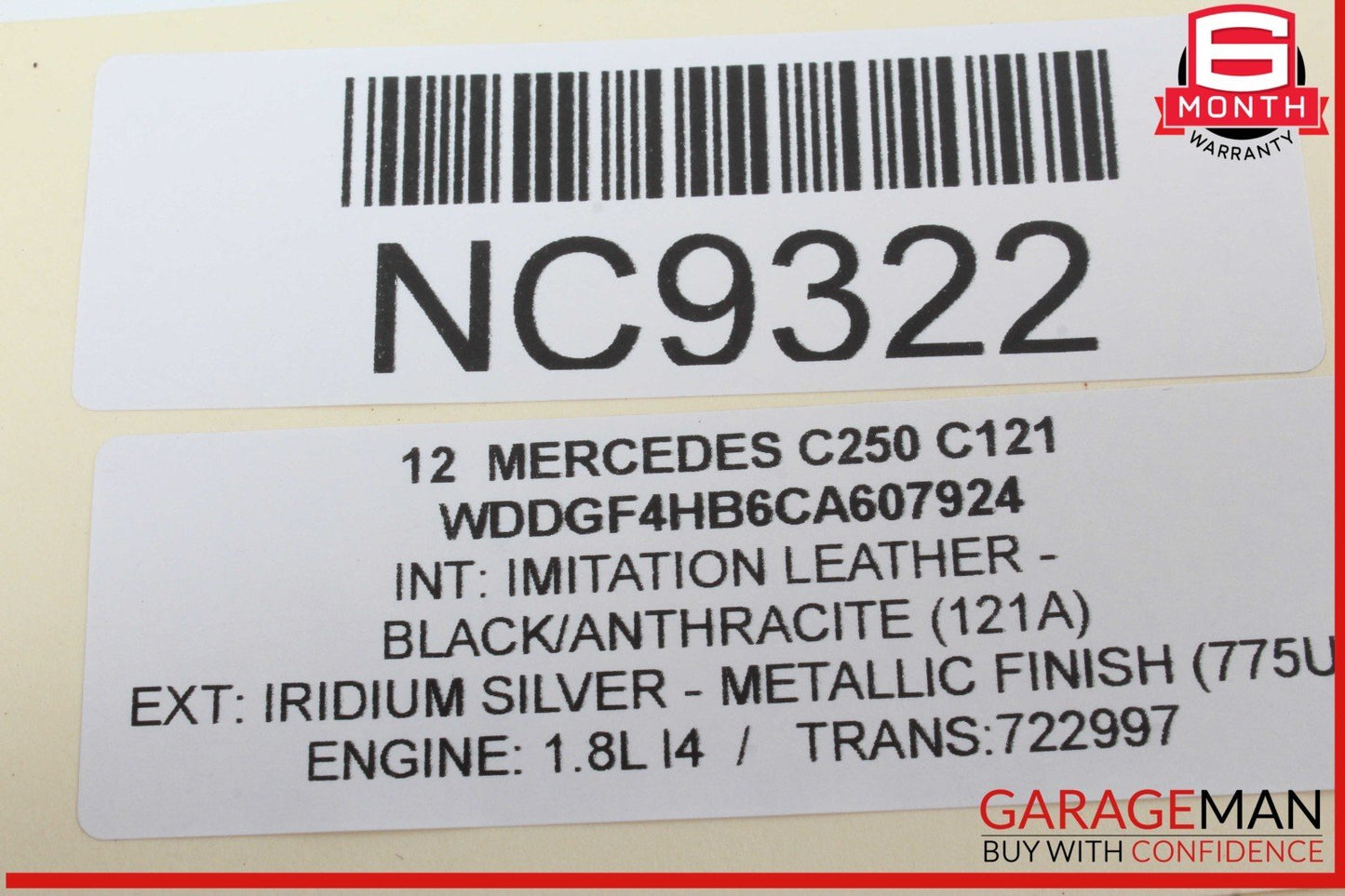 12-14 Mercedes W204 C250 C350 Dash AC A/C Air Vent Grill Left Side OEM