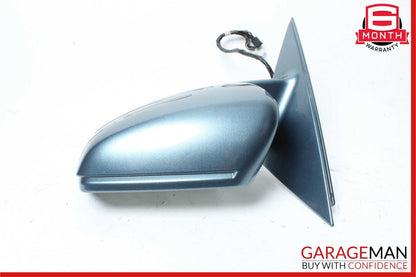 10-13 Mercedes W221 S550 Front Left Side Mirror Door Rear View Tanzanite Blue