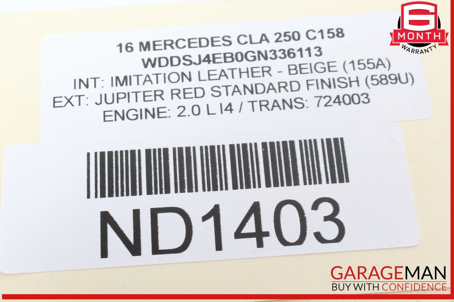 14-19 Mercedes W117 CLA250 Front Right or Left Dash AC A/C Air Vent Trim Grill
